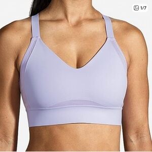 Brooks Interlace Sports Bra Lavender